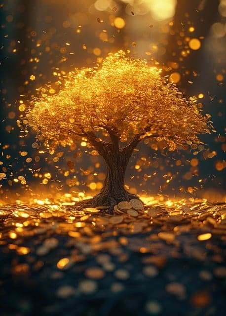 golden tree representing the abundant life